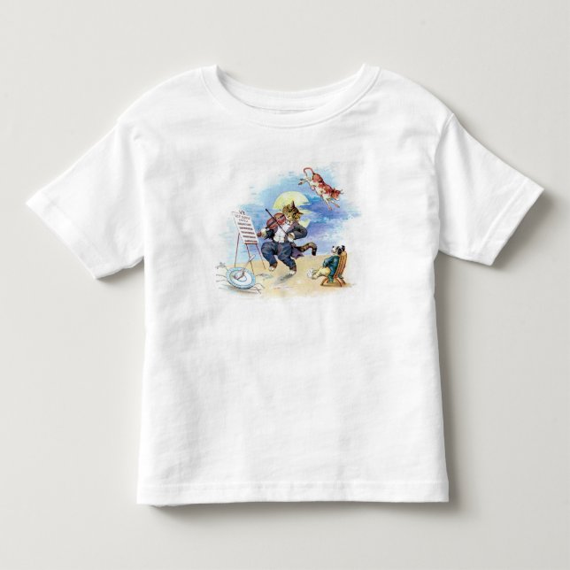 Camiseta Infantil Diddle Diddle Diddle Nursery Rhyme (Frente)