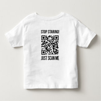 Camiseta Infantil Digitalize-me o código QR: Crie o seu futuro