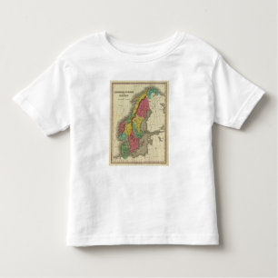 Camiseta Infantil Dinamarca, suecia, e Noruega