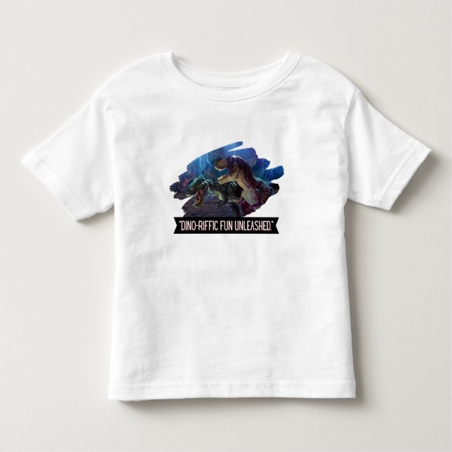 Camiseta Infantil dino - excelente fungo (Frente)