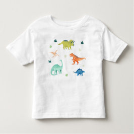 Camiseta Infantil Dino Party Jurassaz Dinossauro Colorido Aniversári