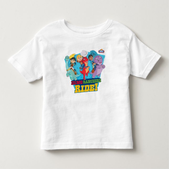 Camiseta Infantil Dino Ranch | Os Ranchers Andam! (Frente)
