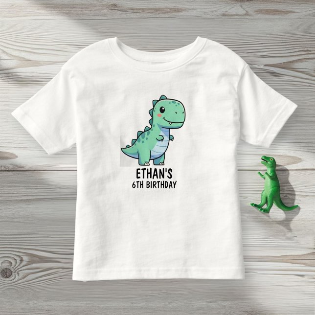 Camiseta Infantil Dinosaur Birthday T-Shirt (Criador carregado)