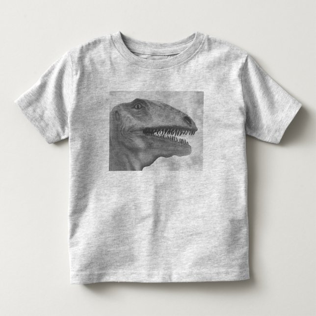 Camiseta Infantil Dinossauro Assustador (Frente)
