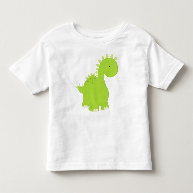 Camiseta Infantil Dinossauro Bonito, Dinossauro Bebê, Dino, Estegoss (Frente)