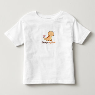 Camiseta Infantil Dinossauro Bonito Vovô Meu Herói
