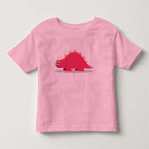 Camiseta Infantil Dinossauro cor-de-rosa