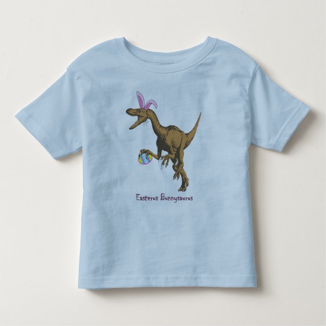 Camiseta Infantil dinossauro da páscoa (Frente)