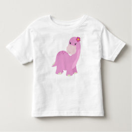 Camiseta Infantil Dinossauro fofo, dinossauro rosa, Dinossauro menin