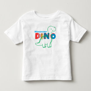 Camiseta Infantil Dinossauro Fofo Personalizar Crianças