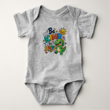 Camiseta Infantil Dinossauro Fofo Seja Gentil Seja