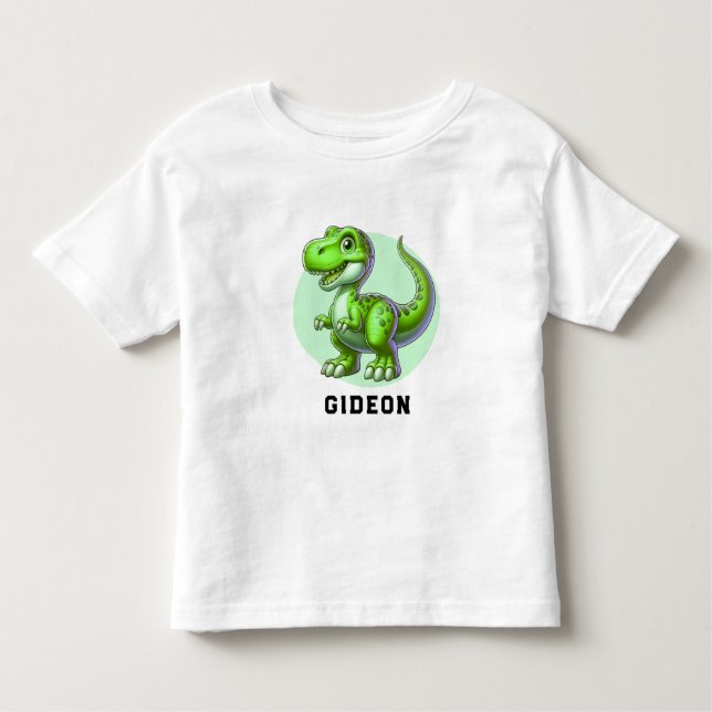 Camiseta Infantil Dinossauro Gato (Frente)