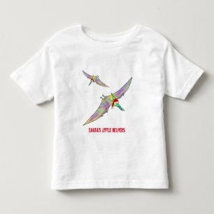 Camiseta Infantil Dinossauro Pterodáctilo Natal Slogan Divertido Pap