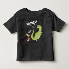 Camiseta Infantil Dinossauro Raio Verde Monograma Garoto