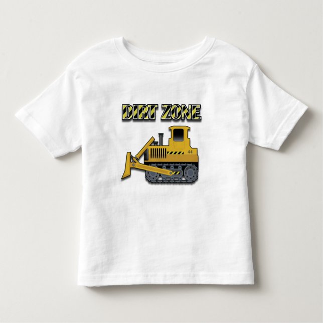 Camiseta Infantil Dirt Zone (Bulldozer) - Toddler Fine Jersey T-Shir (Frente)