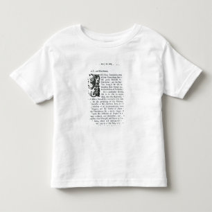 Camiseta Infantil Discurso real a ambas as casas do parlamento