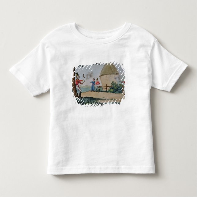 Camiseta Infantil Discussão que luta um duelo (Frente)
