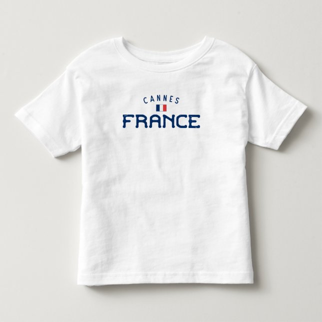 Camiseta Infantil Distante Cannes França (Frente)