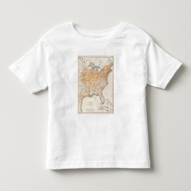 Camiseta Infantil Distribuição da riqueza, litografia estatística (Frente)