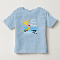 Dive Sleep Repetir Design - Toddler Fine Jersey T-