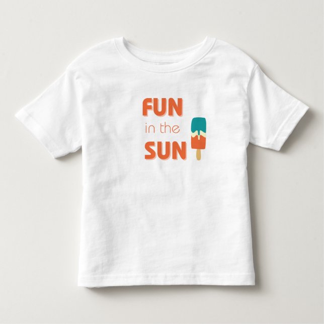 Camiseta Infantil diversão ao sol Toddler T-Shirt (Frente)