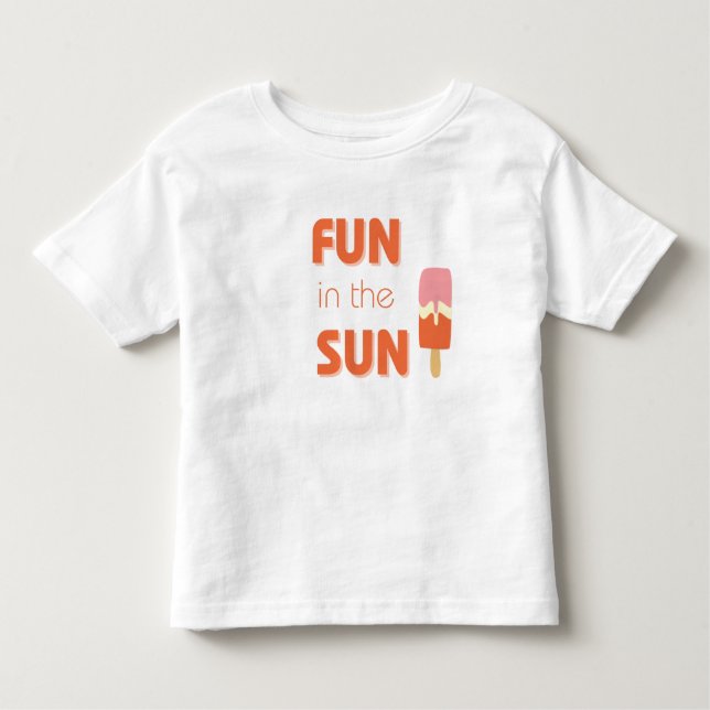 Camiseta Infantil diversão ao sol Toddler T-Shirt (Frente)