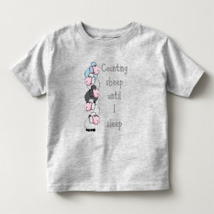 Camiseta Infantil Diversão Contando Ovelhas Até Eu Dormir Citaçã