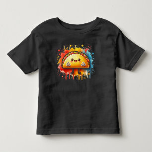 Camiseta Infantil Diversão da Criança do Kawaii Taco Kid