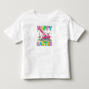 Camiseta Infantil Diversão do Coelhinho da Páscoa na Construção