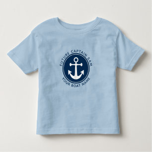 Camiseta Infantil Diversão do Marinho de Âncora Náutica Capitão 
