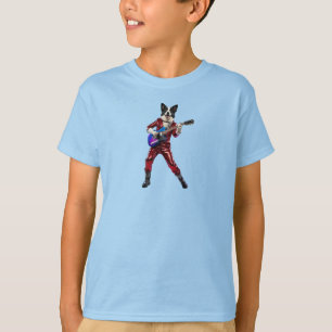 Camiseta Infantil Divertida de Border Collie Rock