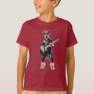Camiseta Infantil Divertida de Rock Star com Aired