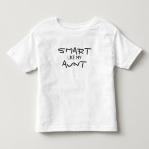 Camiseta Infantil DIVERTIDO Personalizado Inteligente Como Minha Tia