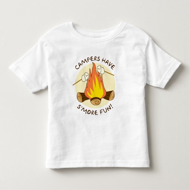 Camiseta Infantil Divertimento de S'more (Frente)