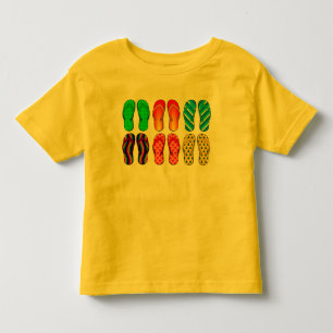 Camiseta Infantil Divertimento do flip-flop