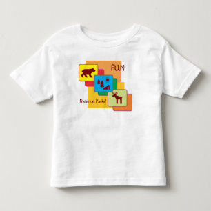 Camiseta Infantil Divertimento em parques nacionais!