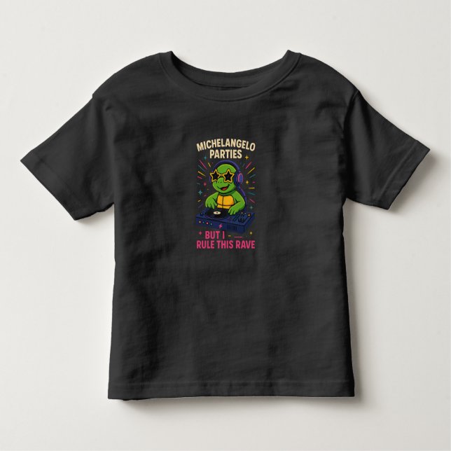 Camiseta Infantil DJ Turtle (Frente)