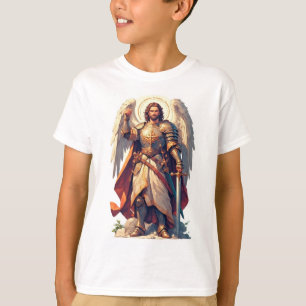 Camiseta infantil do Arcanjo Guerreiro Miguel