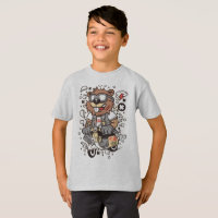 Camiseta Infantil do Castor Lenhador Legal - Artís