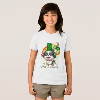 Camiseta infantil do Dia de São Patrício com impre