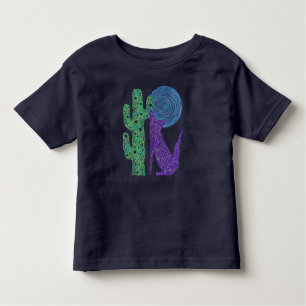 Camiseta Infantil Do lobo roxo do chacal de Z miúdos do sudoeste