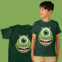 Camiseta Infantil do Monstro Verde Divertido de Ol