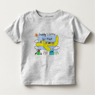 Camiseta Infantil Do "O copiloto pequeno pai" caçoa t-shirt