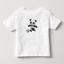 Camiseta infantil do Panda de Futebol