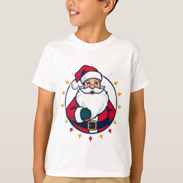 Camiseta infantil do Papai Noel (Frente)