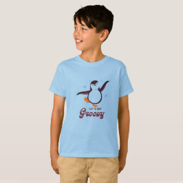 Camiseta Infantil do Pinguim Dançando | “Vamos Fic