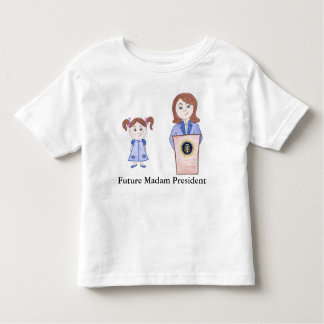 Camiseta Infantil Do Poder Menino para o Futuro Senhora Presidente