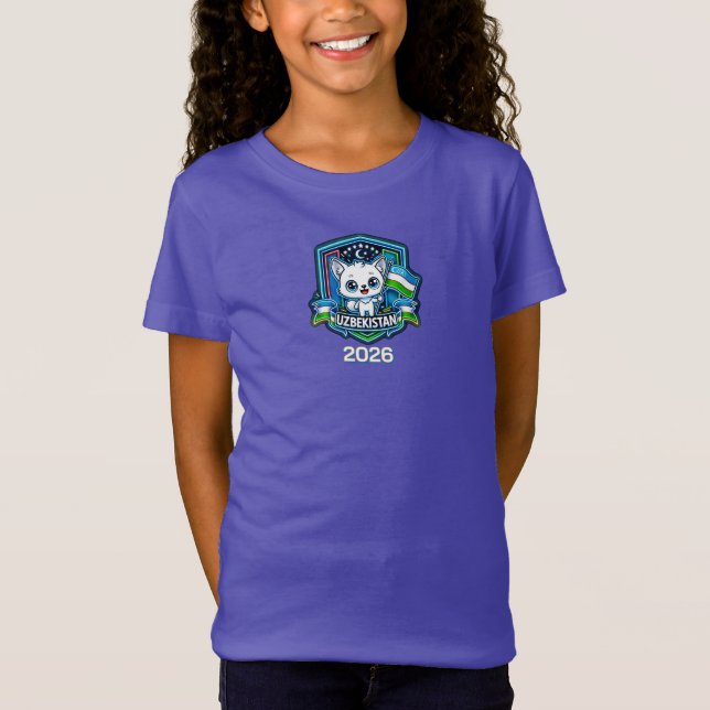 Camiseta Infantil do Uzbequistão (Frente)