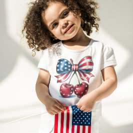 Camiseta Infantil Doce Como Uma Cereja Americana
