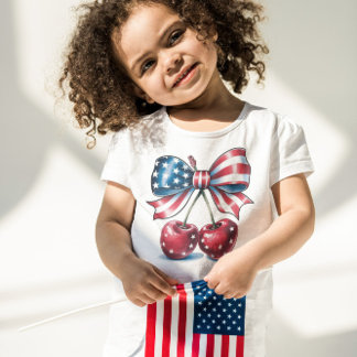 Camiseta Infantil Doce Como Uma Cereja Americana